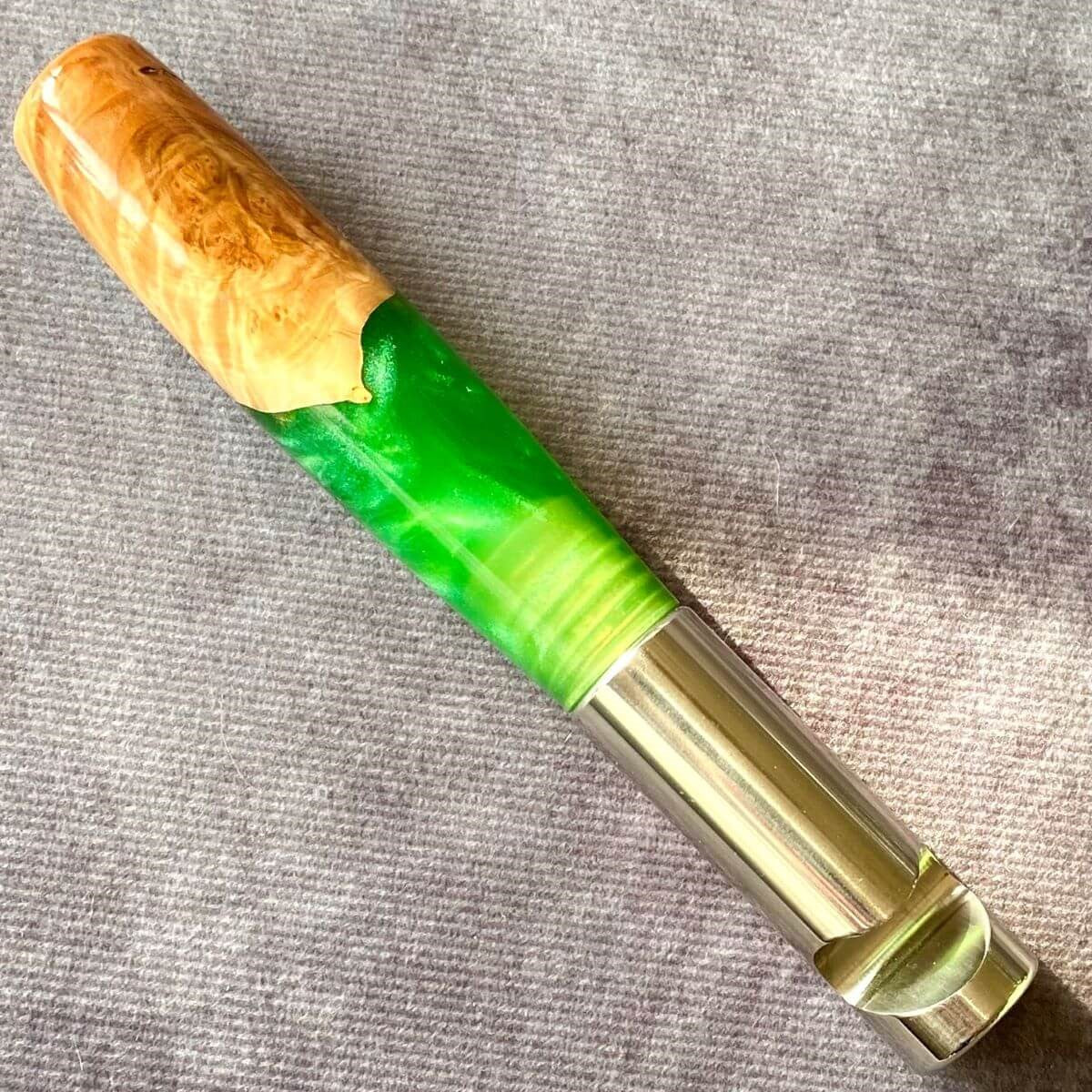 Artisan Handmade Burr Wood &amp; Resin Bottle Opener