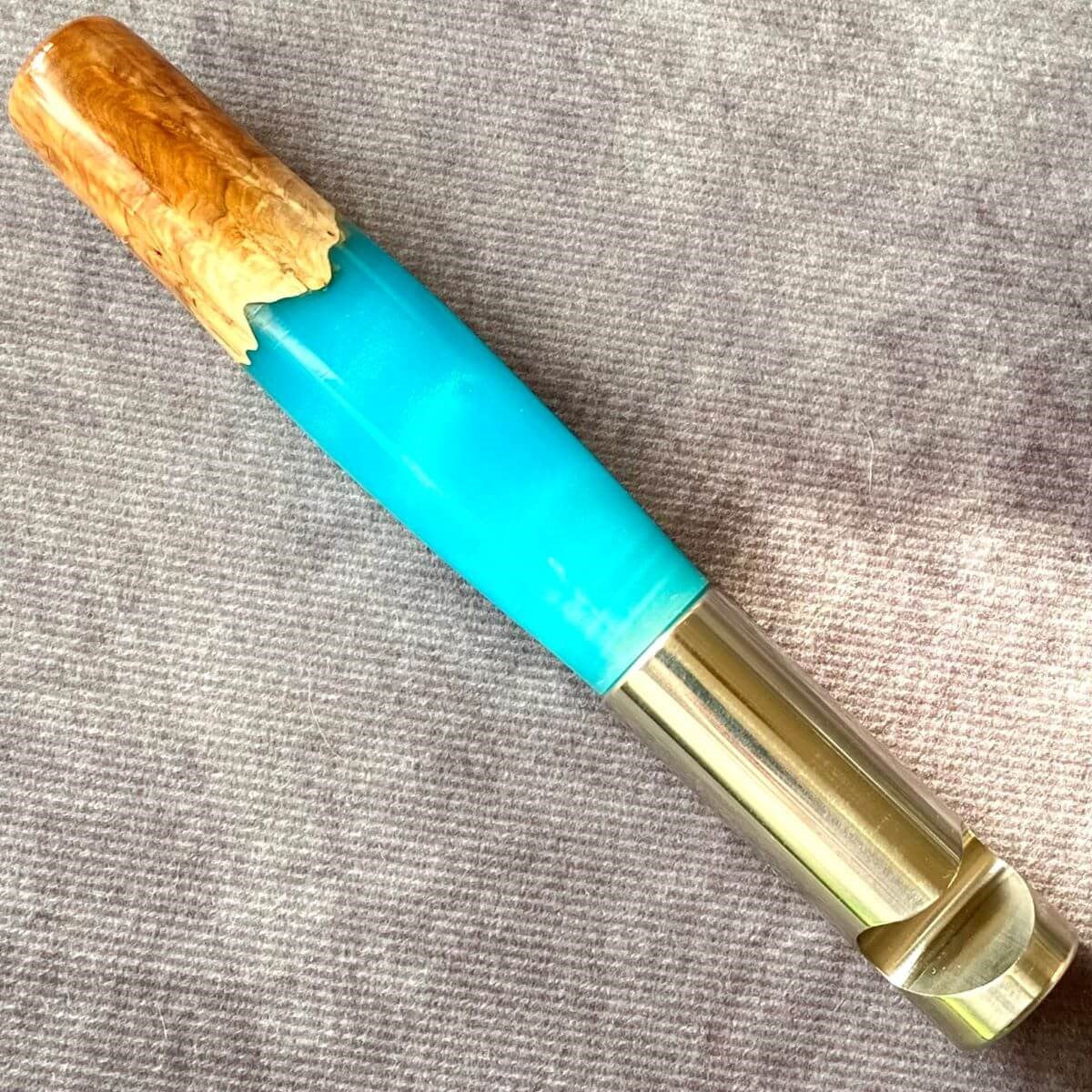 Artisan Handmade Burr Wood &amp; Resin Bottle Opener