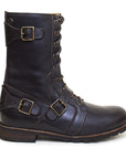 Brown Leather Harley Boots