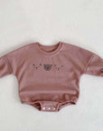 Joy Bear Bodysuit, White, Purple or Blue
