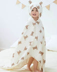 Baby Bear Hooded Bath Towel Receiving Blanket