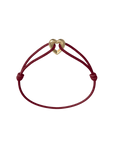 Golden Heart Cord Bracelet