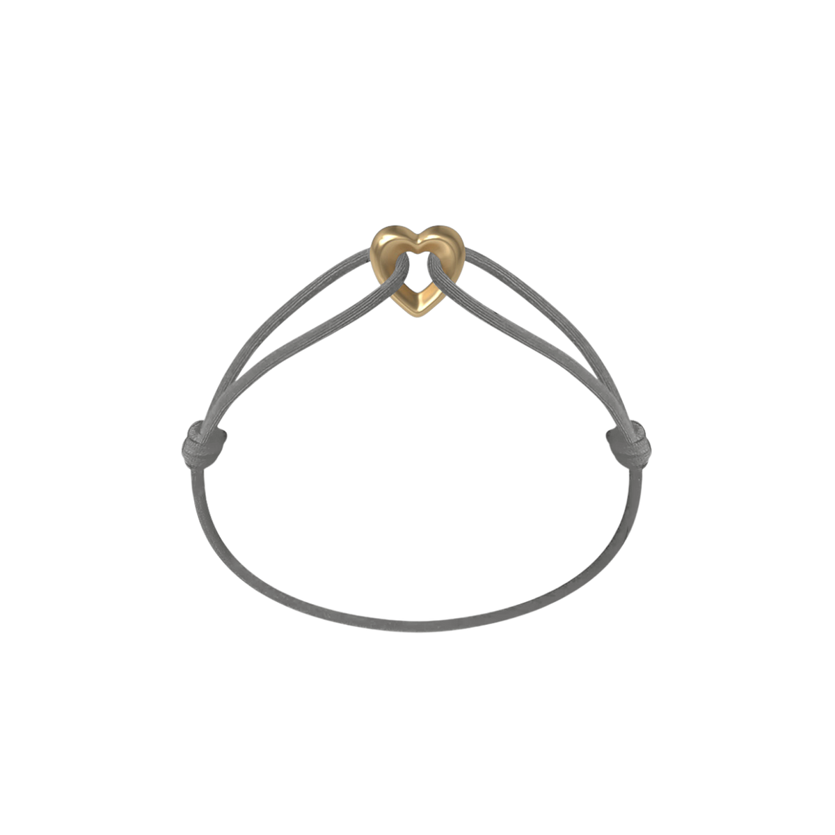 Golden Heart Cord Bracelet