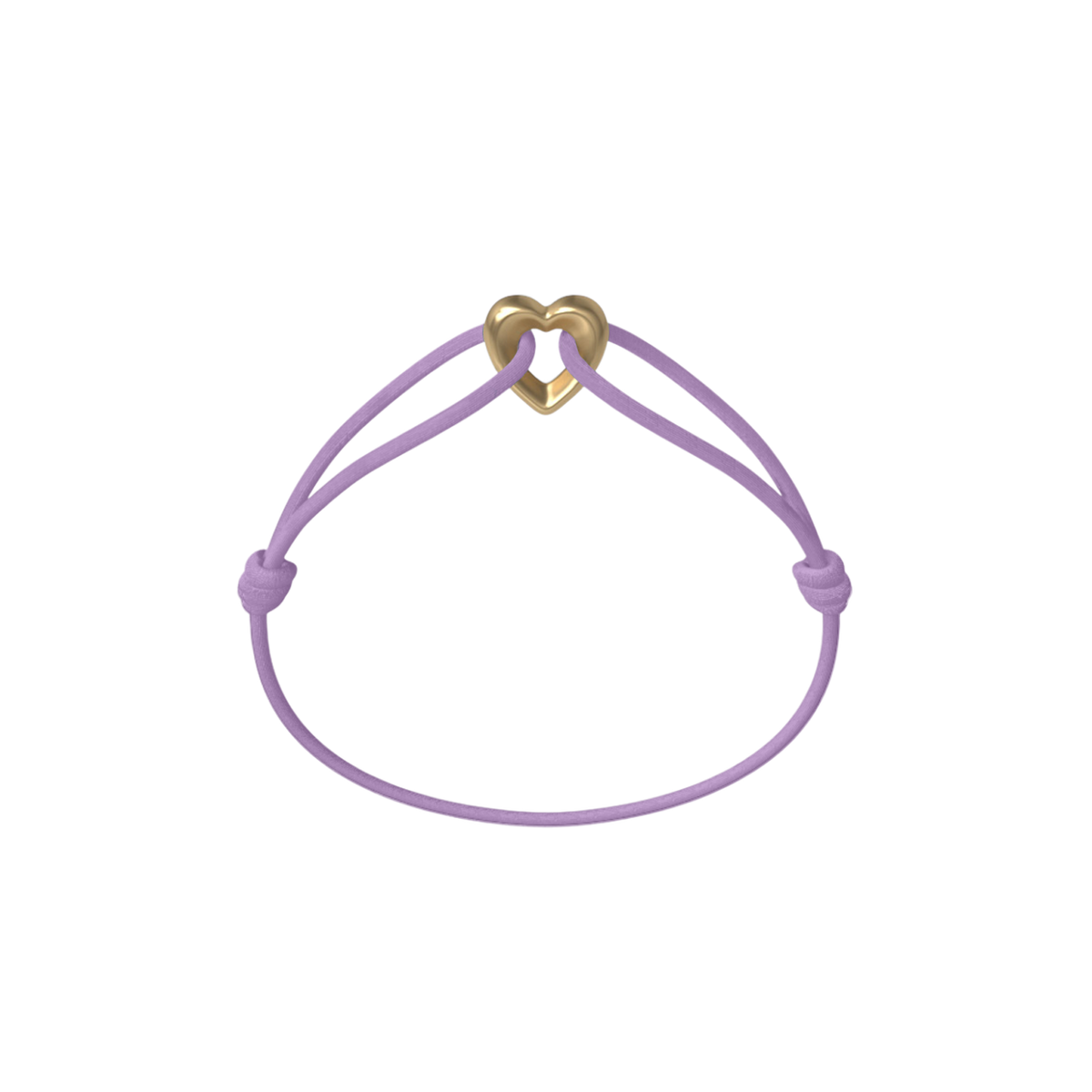Golden Heart Cord Bracelet
