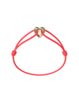 Golden Heart Cord Bracelet
