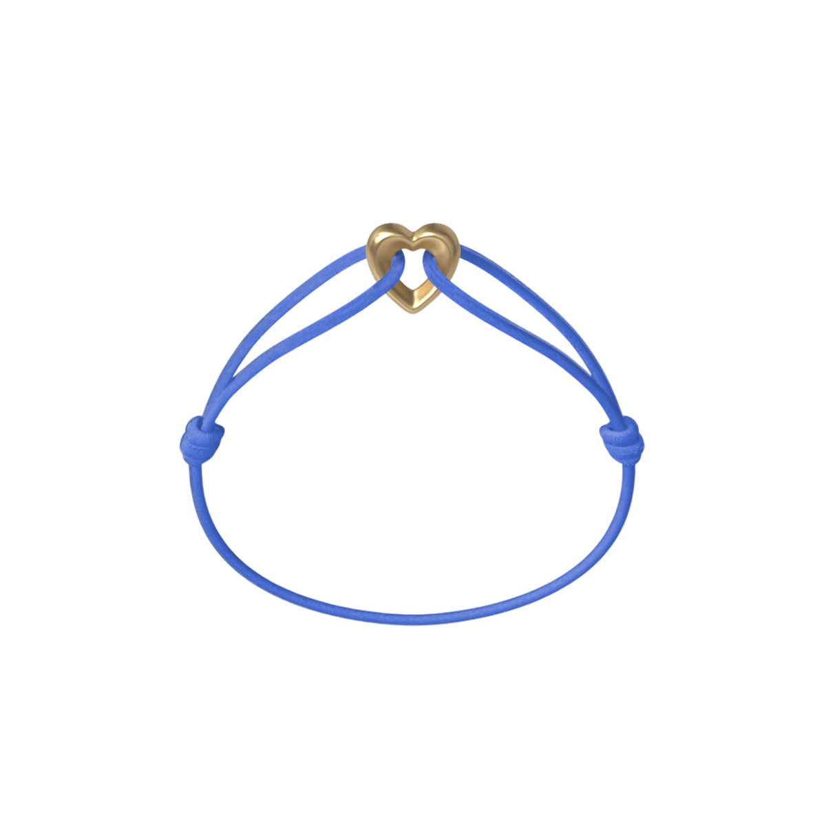Golden Heart Cord Bracelet