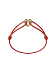 Golden Heart Cord Bracelet