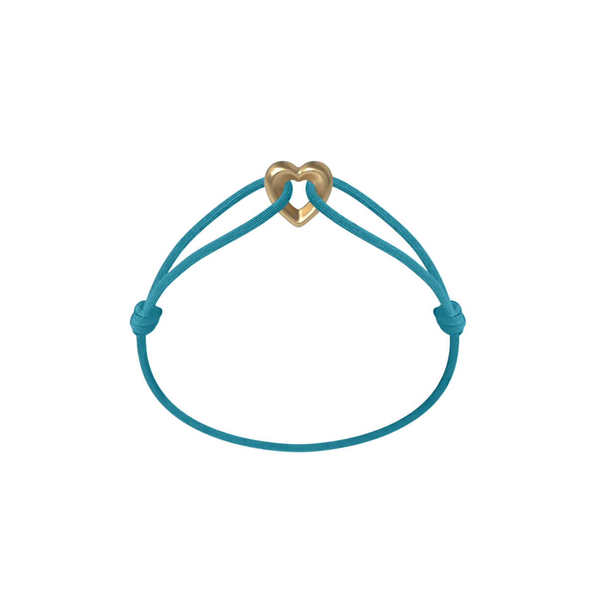 Golden Heart Cord Bracelet