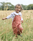 Heart Print Corduroy Dungarees