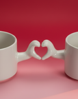 Heart Cup Set – Handmade Coffee Ceramic Cups for love