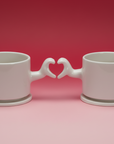 Heart Cup Set – Handmade Coffee Ceramic Cups for love