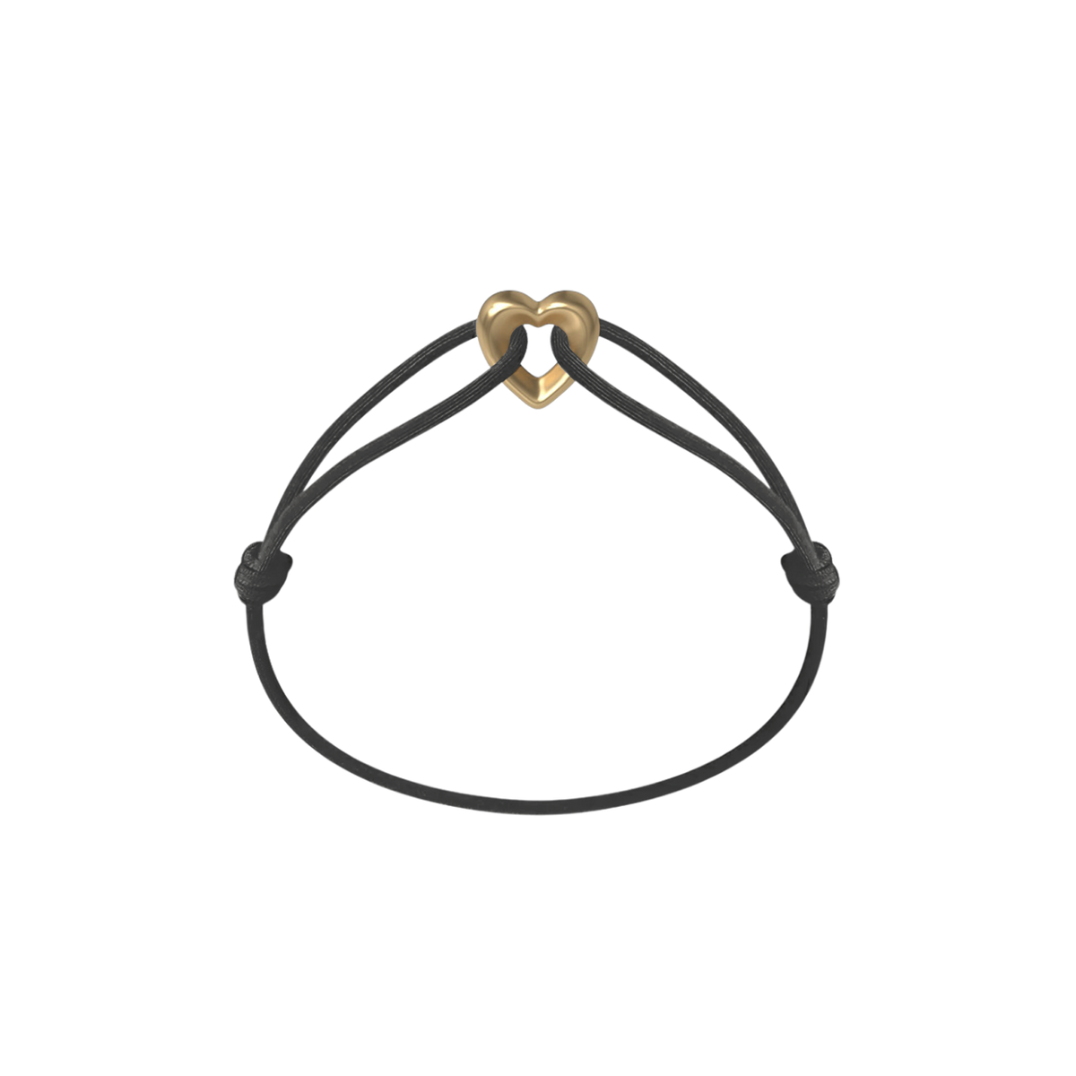 Golden Heart Cord Bracelet