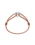 Silver Heart Cord Bracelet
