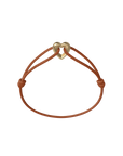 Golden Heart Cord Bracelet