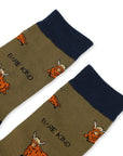 Save the Green Highland Cow Bamboo Socks