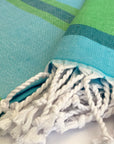 Samara Striped Sustainable Turkish Towel  Green-4