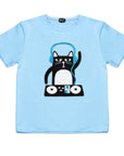 Kids DJ Cat Graphic T Shirt