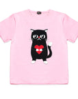 Kids Heartful Cat T Shirt