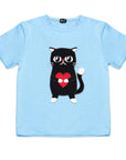 Kids Heartful Cat T Shirt