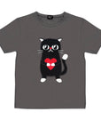 Kids Heartful Cat T Shirt