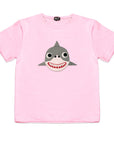 Shark Print Organic Cotton T Shirt for Kids