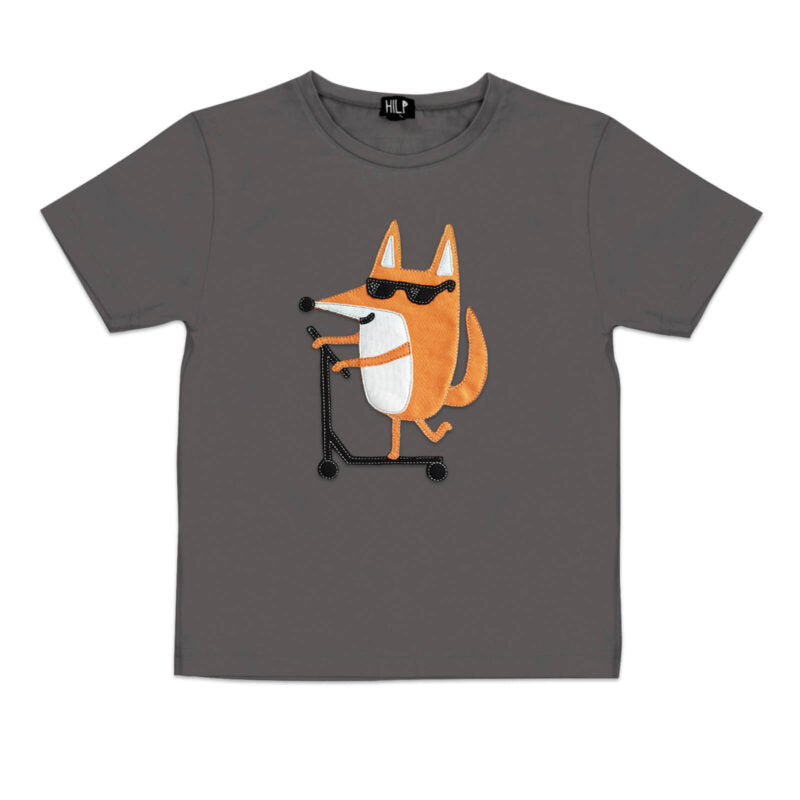 Kids Fox T Shirt for Scootering Fun