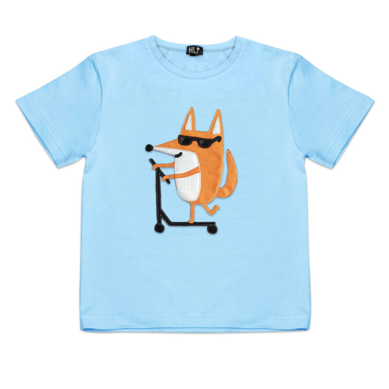 Kids Fox T Shirt for Scootering Fun