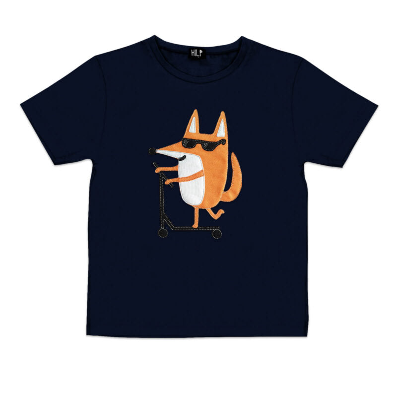 Kids Fox T Shirt for Scootering Fun