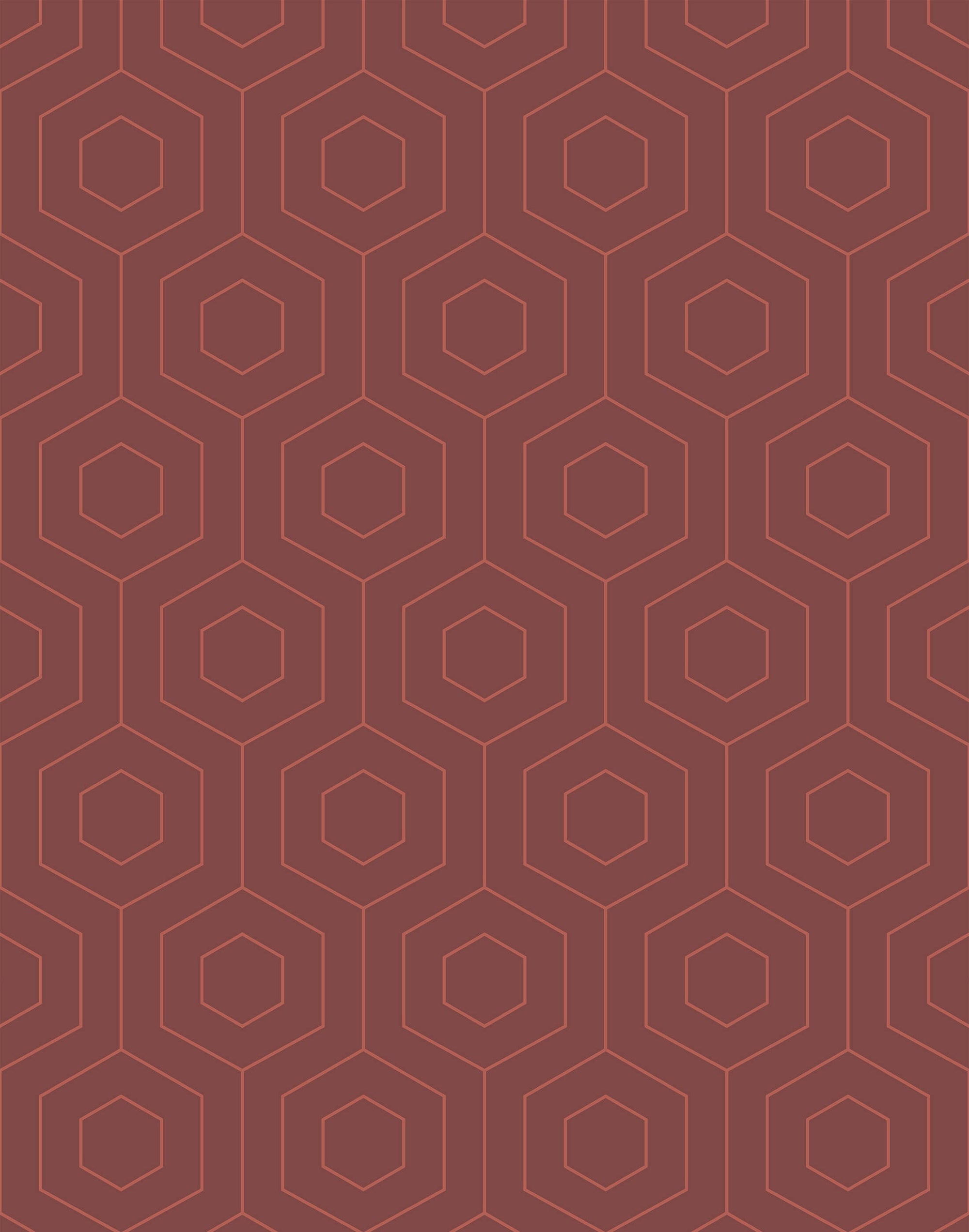 Hive Hexagonal Retro Wallpaper
