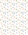 Hop Rabbit Wallpaper for Nurseries and Children's Rooms