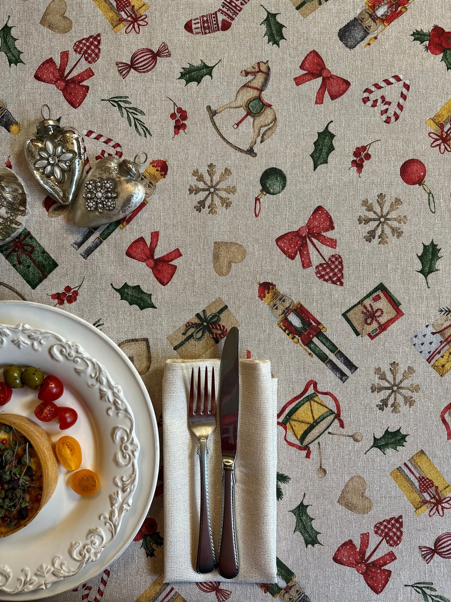 European-Made Festive Tablecloth – Bright &amp; Durable Design by Hortensias Home at www.brixbailey.com