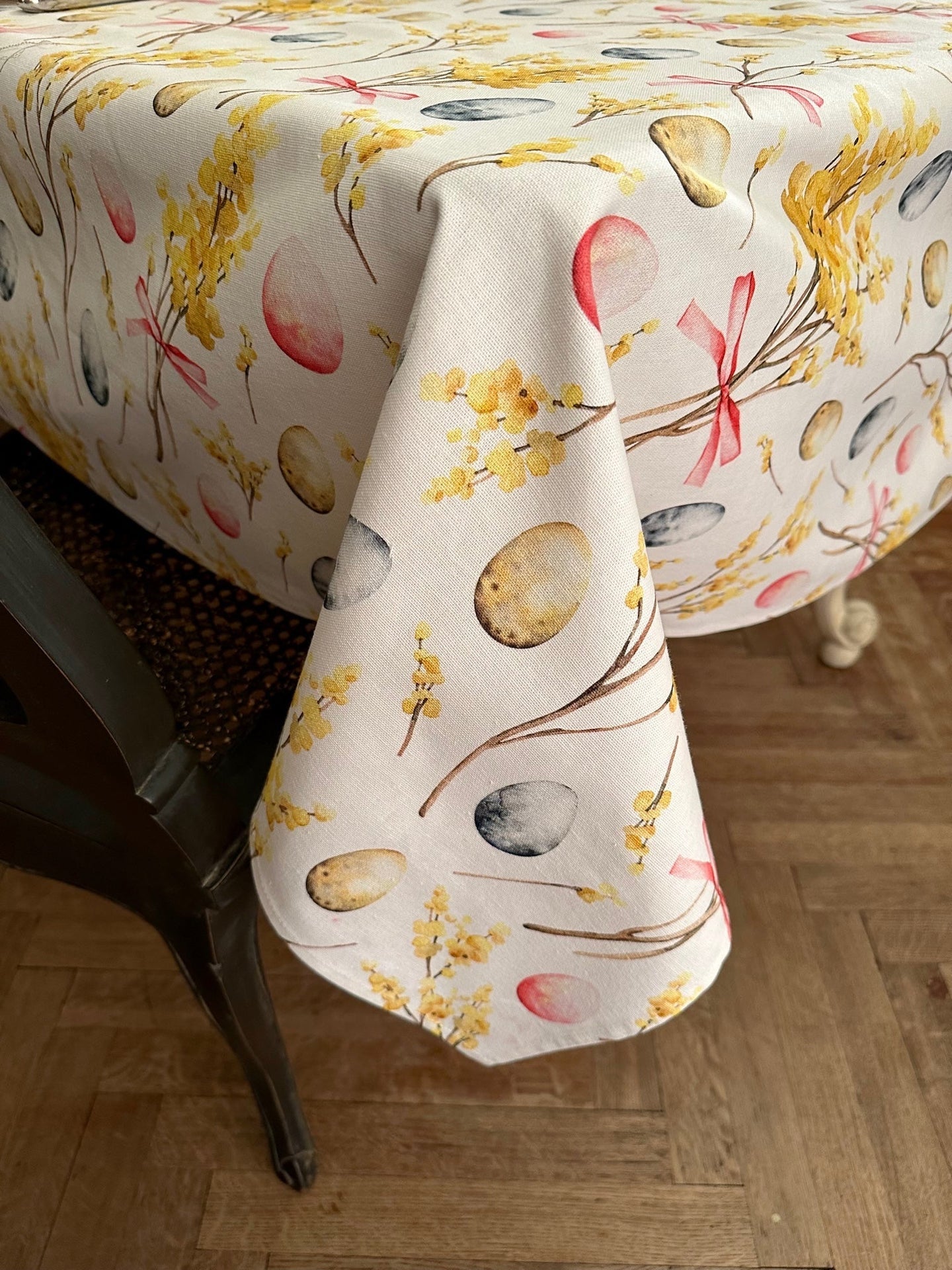 European Cotton Tablecloth – Bright &amp; Festive Dining Decor by Hortensias Home at www.brixbailey.com