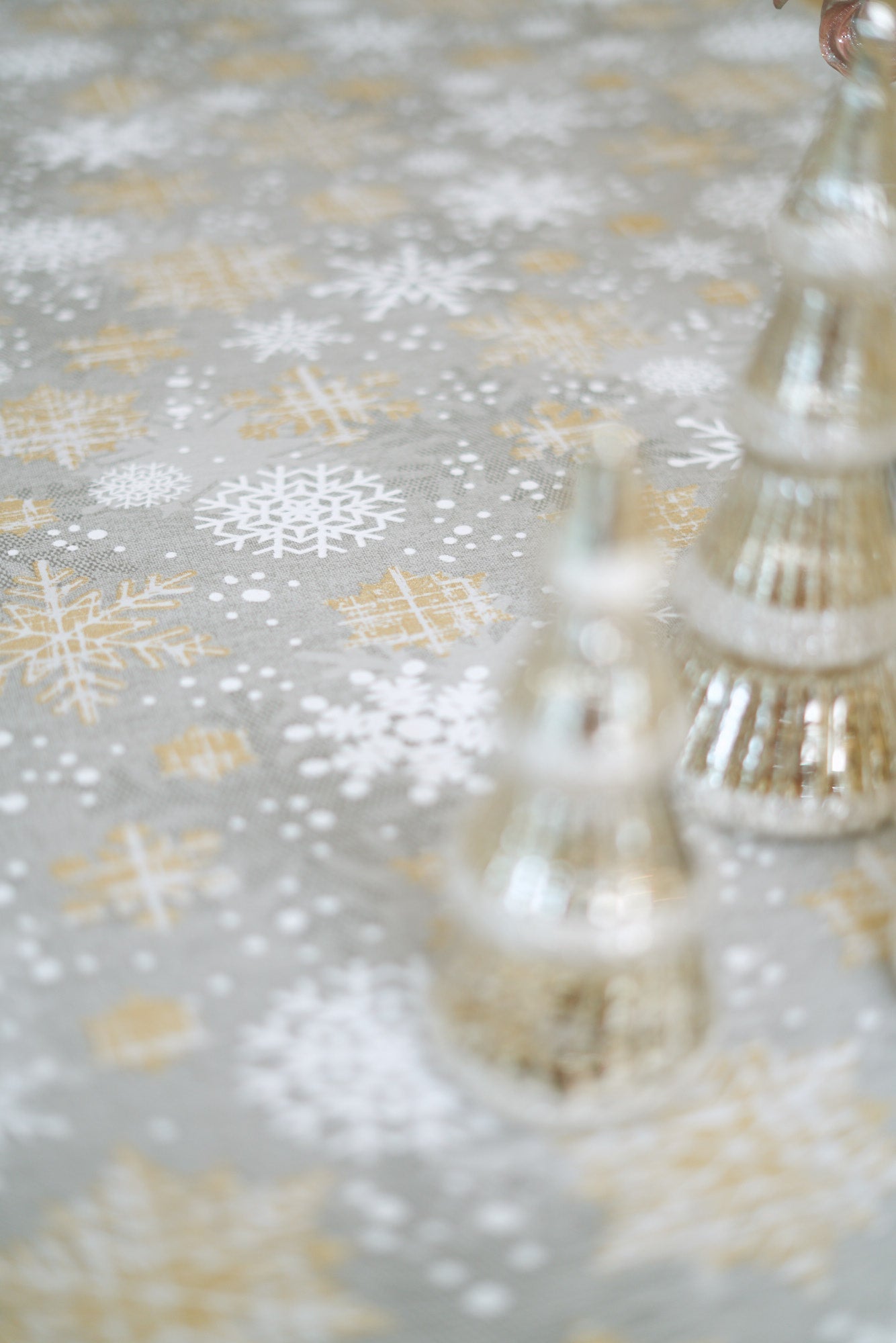 Winter Snowflakes Rectangular Tablecloth