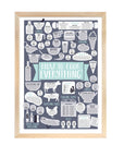 Blue How To Cook Everything Print
