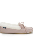 Women's slippers, sheepskin, ice pink suede