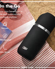Luma Vacuum Insulated, Flask & Mug, Black, 700ml (24oz)