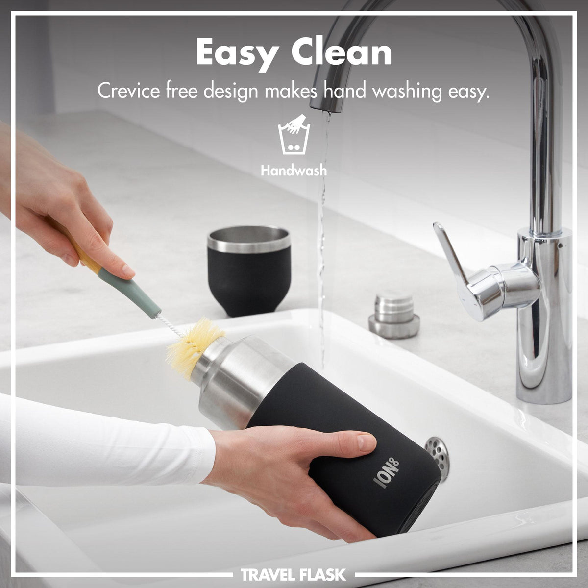Luma Vacuum Insulated, Flask &amp; Mug, Black, 700ml (24oz)