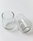 Pair of Hammered Glass Stemless Tumblers-2