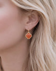 Tyche Gemstone Earrings Carnelian