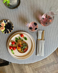 Nordic Round Tablecloth – Eco-Friendly & Handcrafted in Latvia by Hortensias Home at www.brixbailey.com
