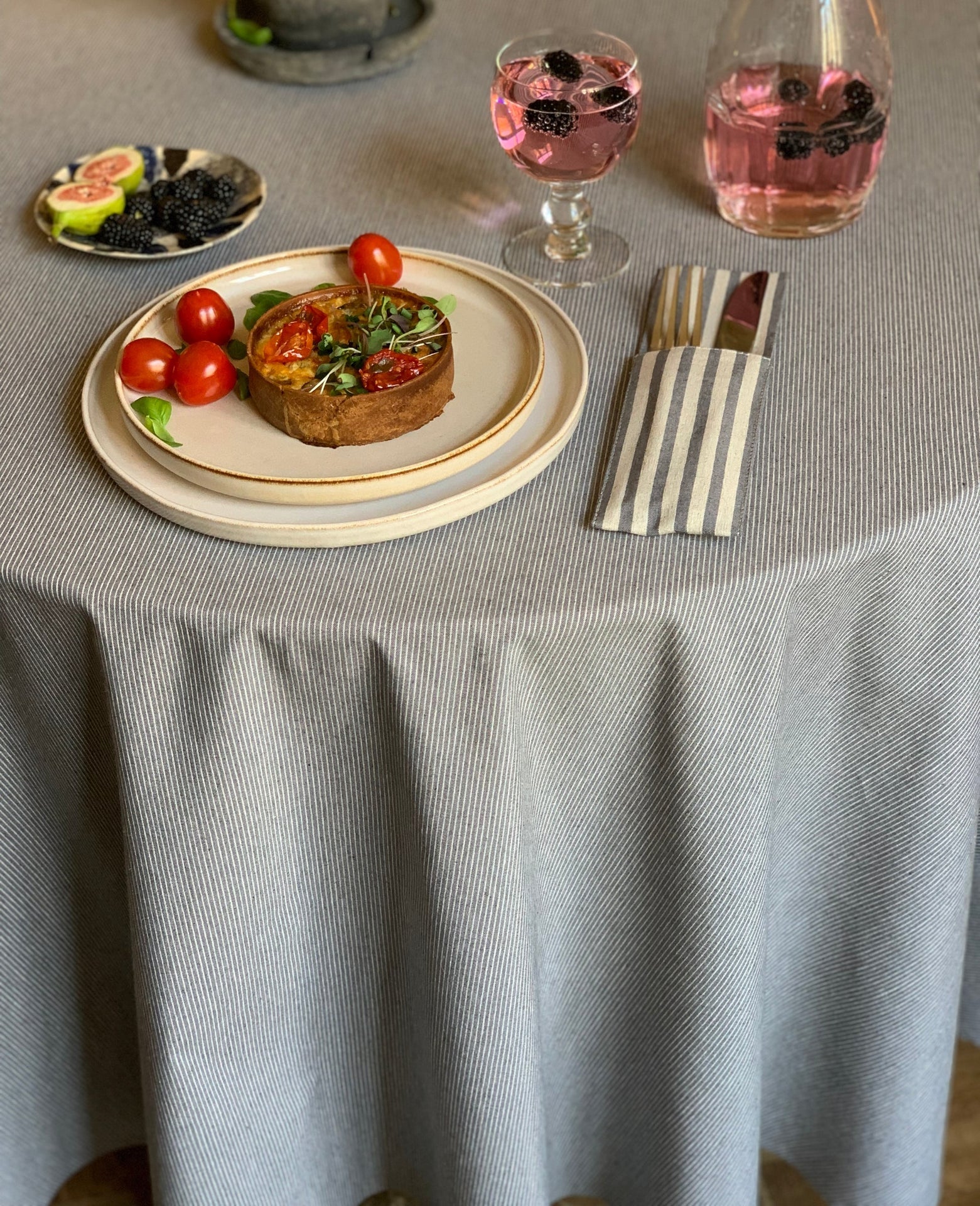 Nordic Round Tablecloth – Eco-Friendly & Stylish Design by Hortensias Home at www.brixbailey.com