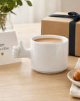Gesture Ceramic Cup – Handmade Porcelain Coffee Cup（thumb up）
