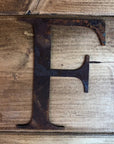 Classic Rusty Metal Letters 5" And 12" A-Z 0-9 Rustic Signs For The Home And Garden
