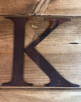 Classic Rusty Metal Letters 5" And 12" A-Z 0-9 Rustic Signs For The Home And Garden