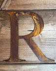 Classic Rusty Metal Letters 5" And 12" A-Z 0-9 Rustic Signs For The Home And Garden