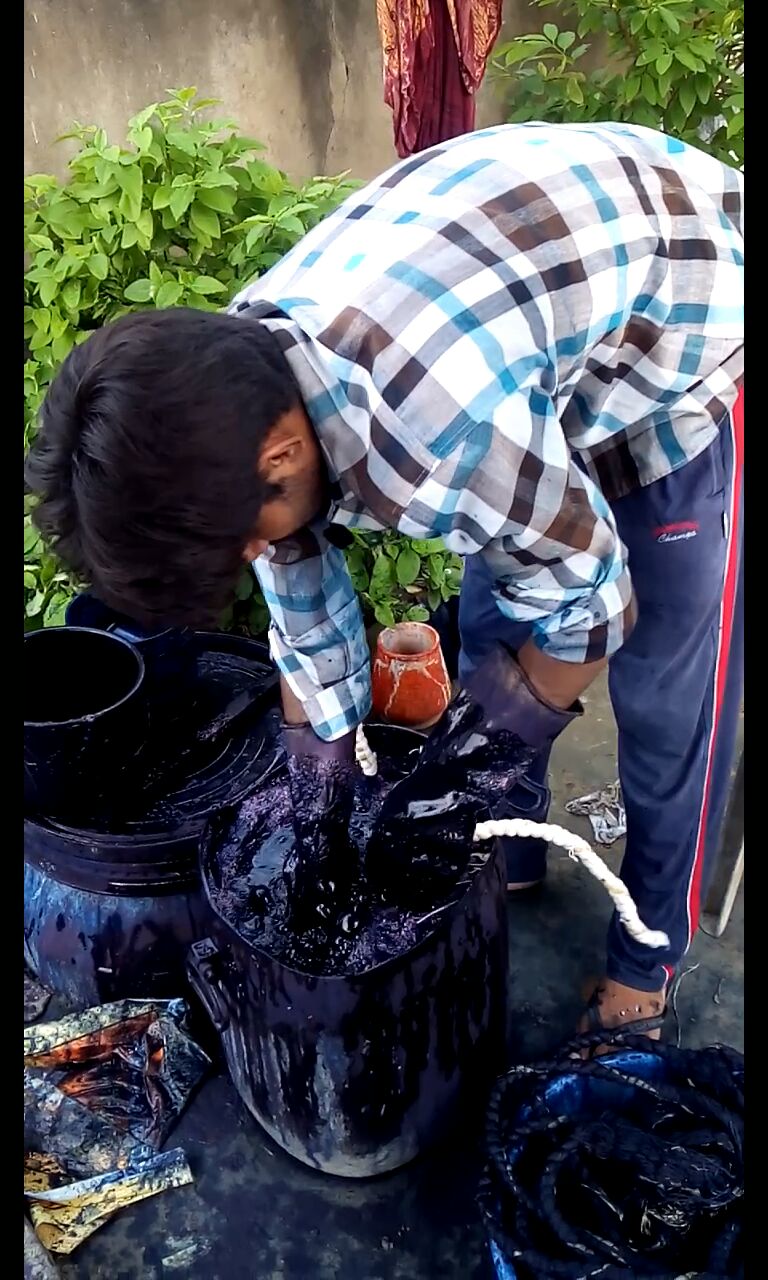 Mystic Ocean Indigo Scarf-3