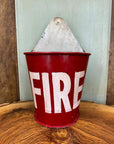 Fire Plant Pot Planter / Stationary Pot / Letter Tidy / Kindling Matches Holder