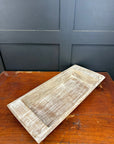 Rustic Wooden Serving Bowl / Fruit Bread Antipasti Cheese Board Tray
