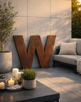 Large 70cm Rusty Metal Letters – XL Industrial Alphabet for Weddings, Home Decor & Shop Signs House Numbers