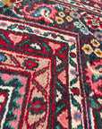 Large Red Oriental Wool Rug – Hand Made Traditional Carpet 381 x 270 cm